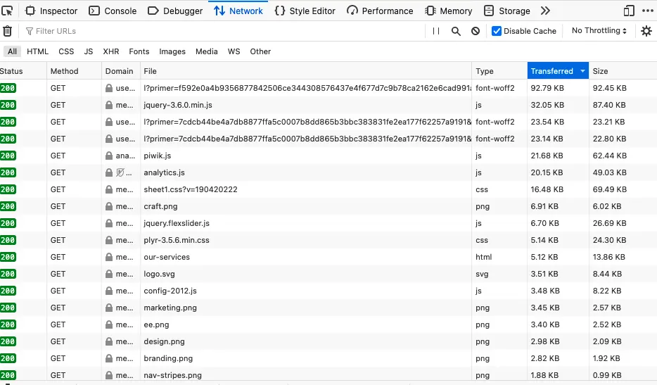 FireFox Dev Tools