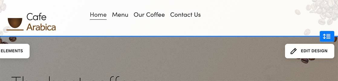 Squarespace Edit Design button