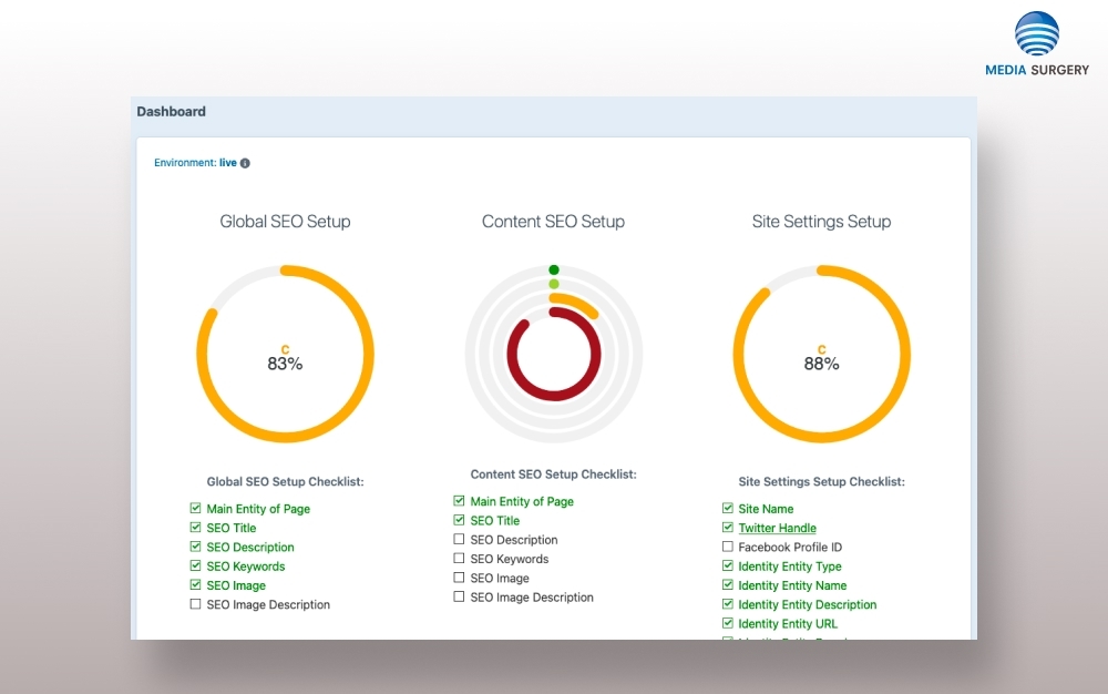 SEOmatic first screen